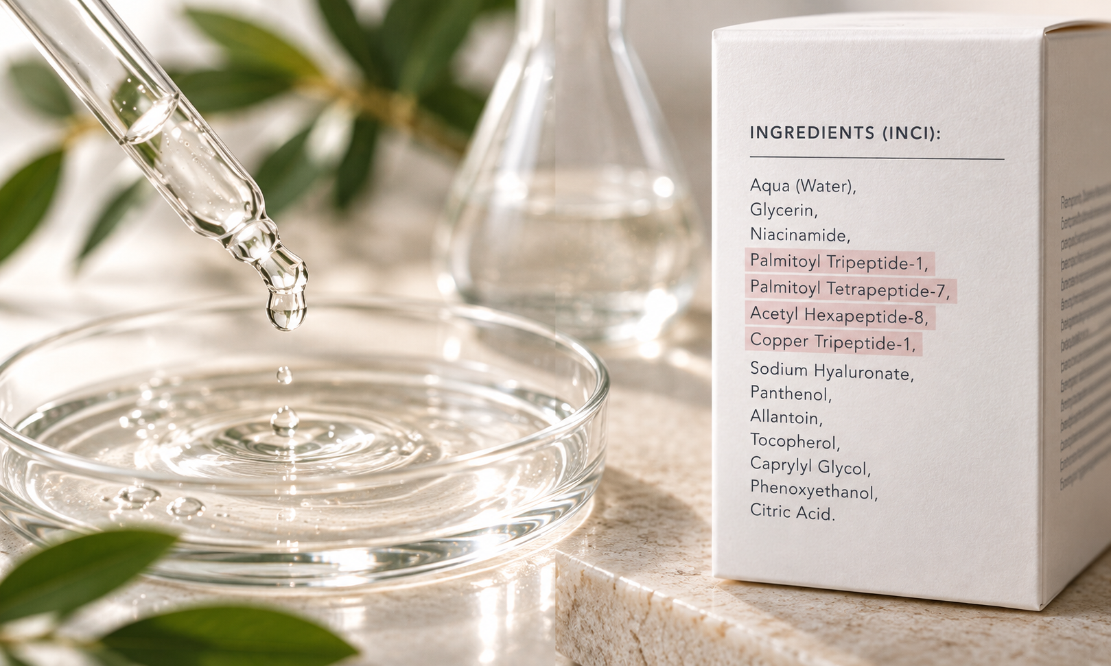 Peptide Names in INCI Explained: How to Find Peptides in Your Skincare