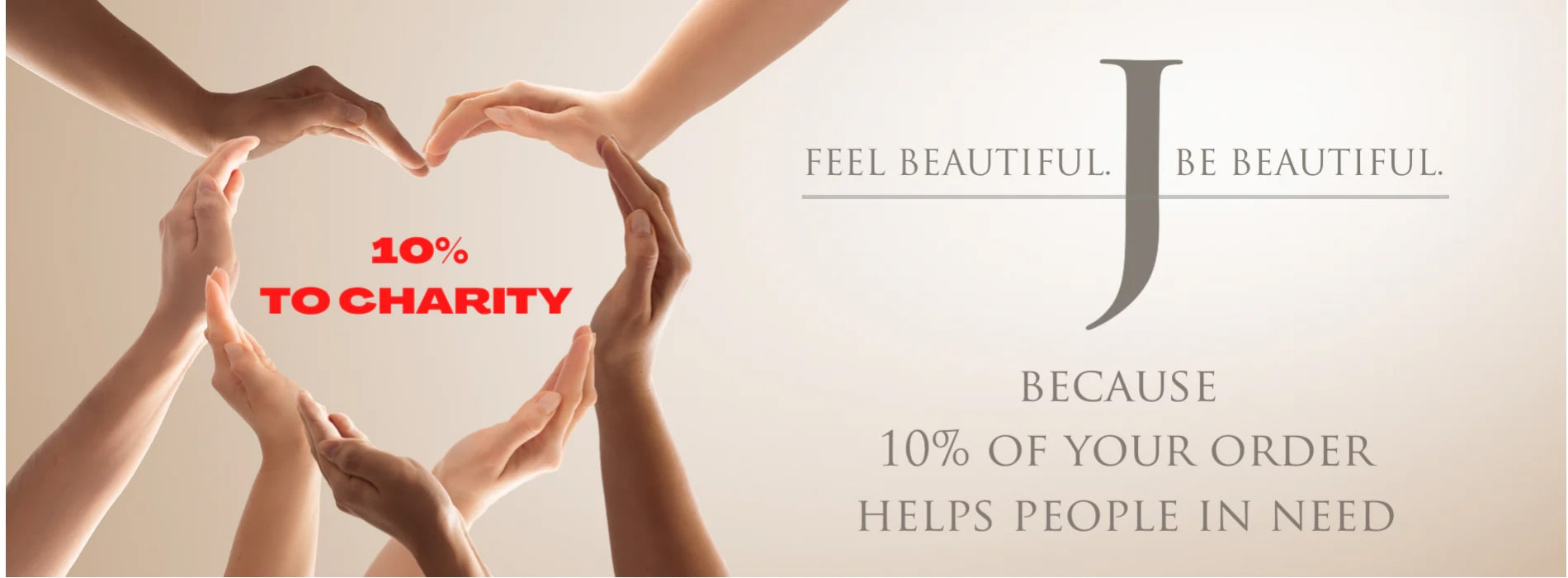 Jericho Skincare ANZ donates 10% to charity from every order you place. 