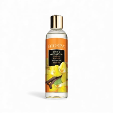 Bio Spa Body & Massage Oil – Vanilla & Patchouli 250ml