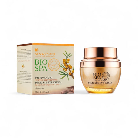 Bio Spa Delicate Eye Cream – Dead Sea anti-aging eye treatment with algae & sea buckthorn oil. Buy in Australia