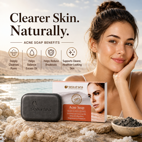 Acne Soap with Dead sea mud and salt. Shop in Australia at Jericho Skincare