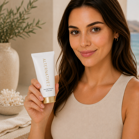 Alternative Plus Protective Hand Cream with Beauty Vitamins and Dead Sea Minerals. Buy in Australia At Jericho Skincare ANZ