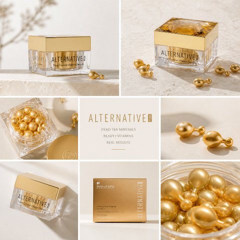 Alternative Plus Time Control Vitamin Serum 44 Capsules – Dead Sea minerals and antioxidants. The best anti-ageing skincare. Buy in Australia