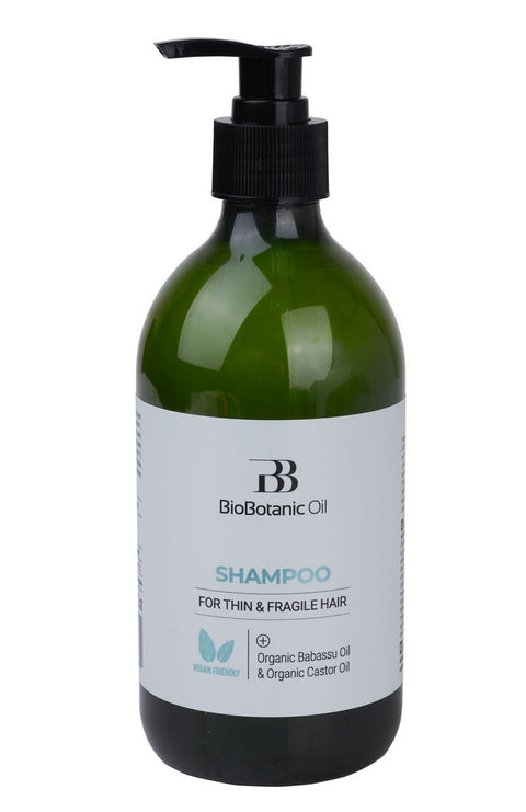 Bio Botanic Oil Shampoo For Thin & Fragile Hair (Organic Babassu & Castor Oils) 500ml