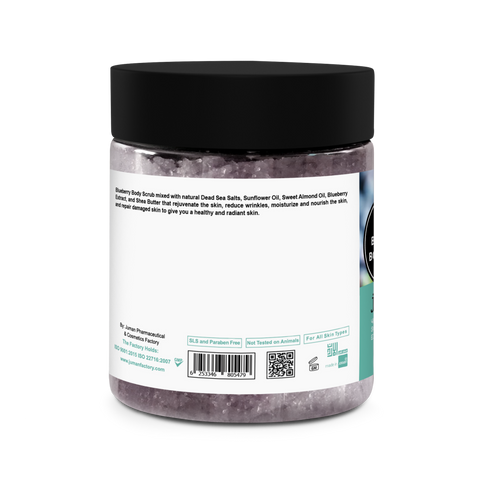Juman Blueberry Body Scrub with Dead Sea Minerals 325g