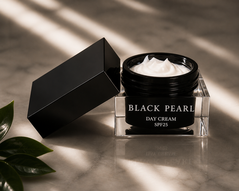 Black Pearl Age Control Day Cream SPF 25. Luxury anti-aging skincare.  Buy in Australia and NZ at Jericho Skincare