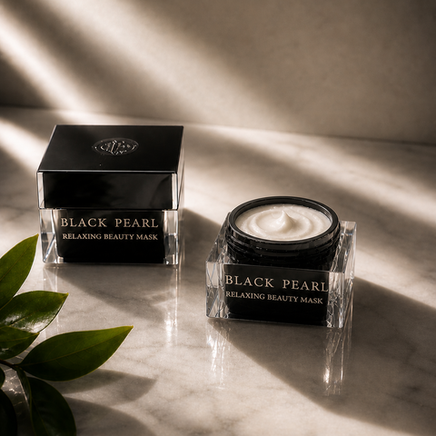 Black Pearl Relaxing Beauty Mask for  luminous, even-toned skin. A luxurious treatment that instantly refreshes and revitalises tired skin. Buy in Australia 