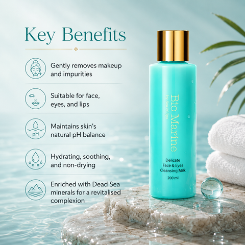 Bio Marine Delicate Face & Eyes Cleansing Milk with  Dead Sea minerals. Buy in Australia