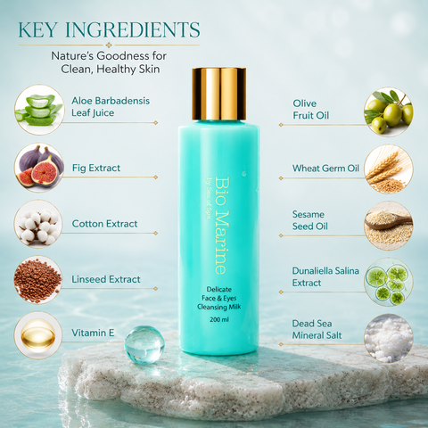 Bio Marine Delicate Face & Eyes Cleansing Milk with  Dead Sea minerals. Buy in Australia