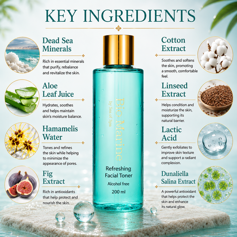 Jericho Bio Marine Refreshing Alcohol-Free Facial toner with Dead Sea Minerals. Buy in Australia 