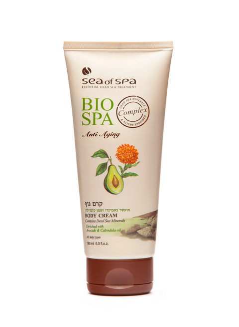 Bio Spa Avocado & Calendula Body Cream – Dead Sea hydrating moisturiser with vitamins & omega oils. Buy in Australia at jerichoskincare.com.au 
