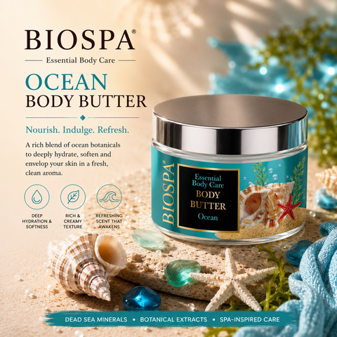 Bio Spa Body Butter Ocean - refreshing body moisturiser with dead sea minerals. Buy in Australia & NZ
