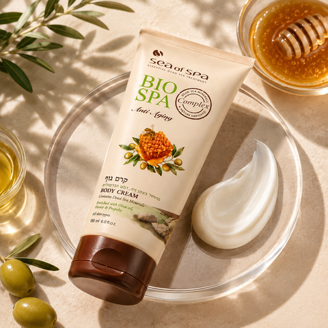 Bio Spa Olive Oil, Honey & Propolis Multipurpose Body Cream with dead sea minerals. Buy in Australia at Jericho 