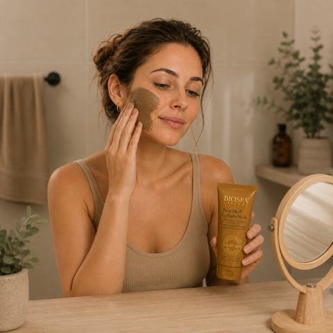 Bio Spa Dead Sea Black Mud and Collagen Facial Mask. Buy in Australia at Jericho Skincare