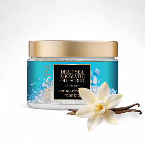 Bio Spa Dead Sea Salt Aromatic Oil Body Scrub Vanilla – Jericho Dead Sea exfoliating body polish for soft, radiant skin