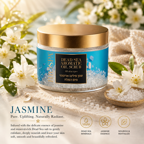 Bio Spa Dead Sea Salt Aromatic Body Scrub – Jasmine. Exfoliate, Nourish & Rejuvenate Naturally with Jericho Skincare Australia & NZ