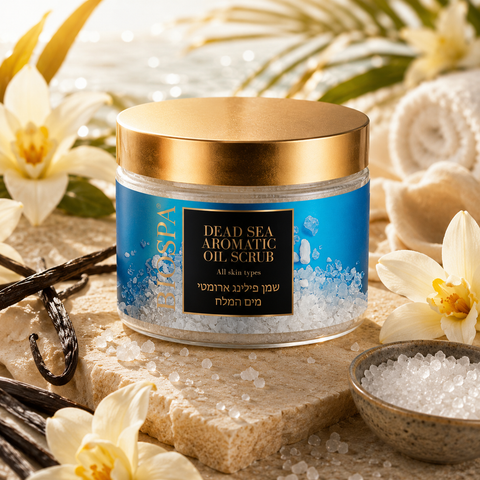 Bio Spa Dead Sea Salt Aromatic Body Scrub – Vanilla, a luxurious exfoliating treatment that gently polishes, nourishes, and revitalises your skin. Buy in Australia