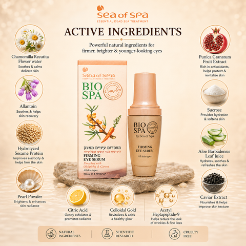 Bio Spa Firming Eye Serum with Dead Sea Minerals. Buy in Australia at Jericho Skincare