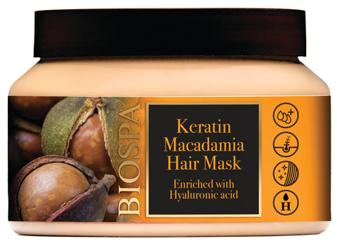 Bio Spa Keratin & Macadamia Hair Mask – deep-conditioning Jericho Dead Sea formula for smooth, silky hair. Buy in Australia