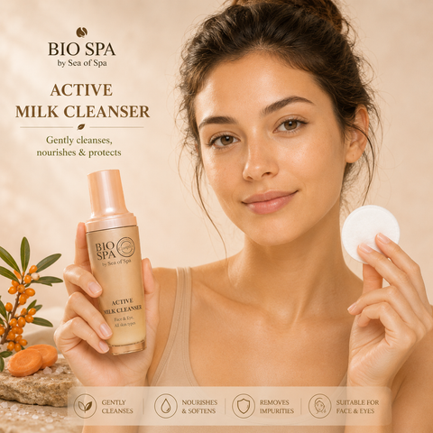 Bio Spa Active Milk Cleanser with Dead Sea Minerals – Gentle, Nourishing Cleansing for All Skin Types. Buy in AU & NZ at Jericho Skincare