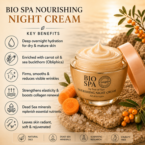 Bio Spa Nourishing Night Cream – Replenish, Repair & Renew Skin Overnight. Buy in Australia & NZ at Jericho Skincare