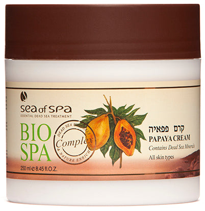 Bio Spa Papaya Face and Body Cream – Dead Sea moisturiser with papaya extract, avocado & olive oil. Buy in Australia at Jerichoskincare.com.au 