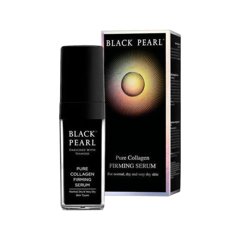 Black Pearl collagen serum helps support hydration and improve the appearance of firmness and fine lines for smoother-looking skin.