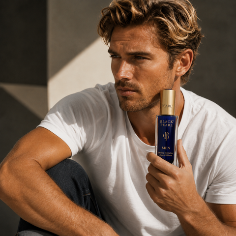 Black Pearl Heroic Men Facial Moisturizer - a lightweight yet nourishing face cream designed specifically for men’s skin. Buy In Australia