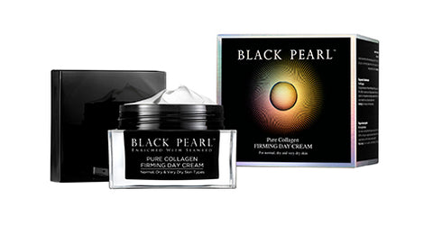 Black Pearl Pure Collagen Firming Day Cream – anti-aging Dead Sea moisturiser for firm, radiant skin. Buy in Australia at Jericho Skincare ANZ