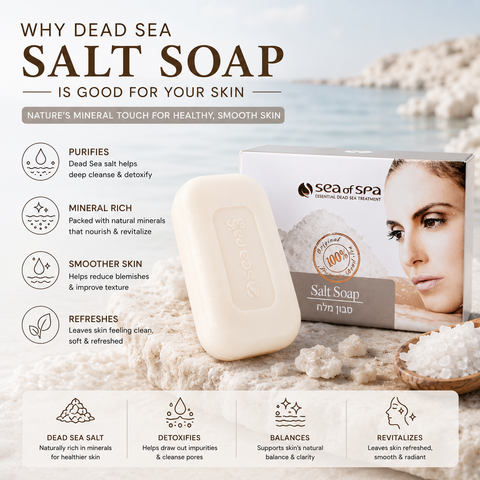 Dead Sea Salt Soap by Sea Of Spa. Buy In Australia and New Zealand at Jericho Skincare