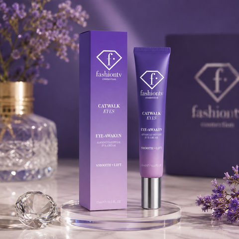 FashionTV Beauty Advanced Peptide Eye Cream with peptides for smoother, firmer and brighter-looking eyes. Buy at Jericho Cosmetics