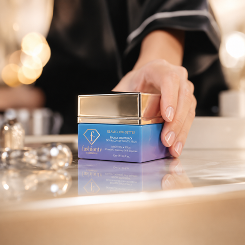 FashionTV Beauty Bounce Right Back Night Cream helping restore, nourish and revitalise tired skin while you sleep