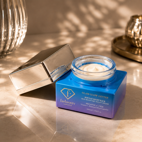 Luxury overnight face cream by FashionTV Cosmetics for smoother, firmer and deeply hydrated skin. Buy in Australia at Jericho Skincare