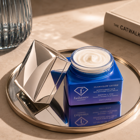 FashionTV Bounce Right Back Skin Recovery Night Cream for overnight hydration, skin repair and youthful-looking skin. Buy in Australia at Jericho