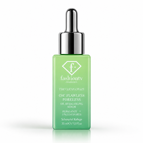 Shine controlled. Pores perfected. Confidence amplified. Shop Fashion TV Oh! Flawless Poreless Oil Rebalancing Serum in Australia.
