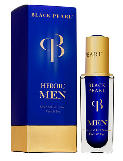 Black Pearl Heroic Men Face & Eye Serum – advanced men’s skincare for firm, refreshed skin. Buy in Australia at Jerichoskincare.com.au 