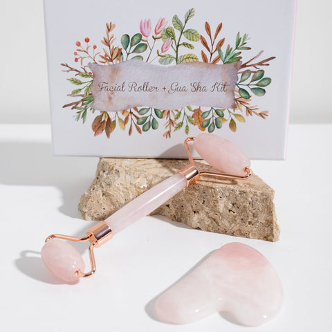 Rose Quartz Facial Massage Set