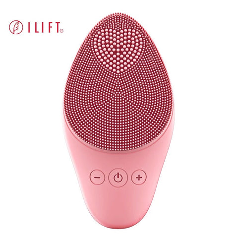 silicone facial cleansing brush with photon rejuvenation function