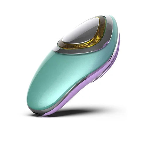 Skin perfecting Multi-functional silicone face cleansing brush with LED light function