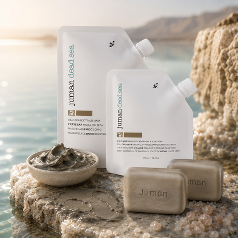 Complete Dead Sea mud skincare bundle for face and body with authentic Dead Sea minerals. By in Australia at Jericho Skincare