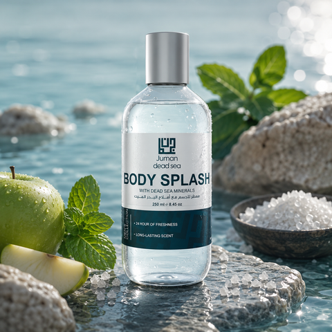 Juman Dead Sea Body Spray for Men (Fresh Mint & Green Apple), refreshing fragrance for men. Buy in Australia at Jericho Skincare