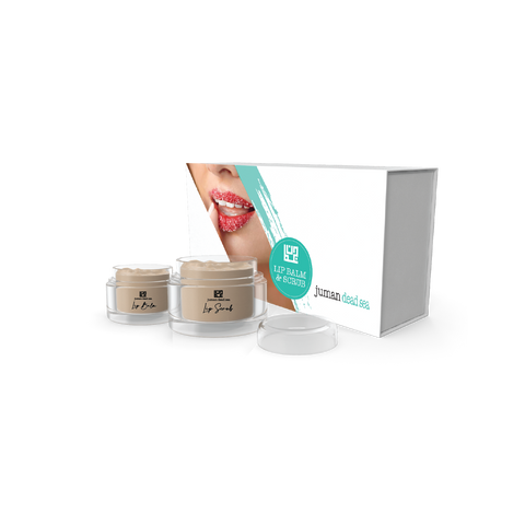 Juman Lip Care Kit - Chocolate Lip Scrub 30ml & Orange Lip Balm 20ml
