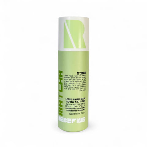 REDEFINE Matcha Leave-In Hair Mask by Jericho Skincare – vegan antioxidant hair treatment