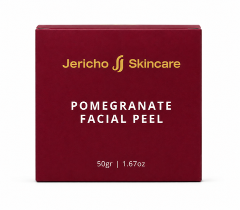 Jericho Pomegranate Facial Peel removing dead skin cells and surface impurities