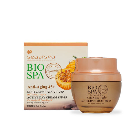Bio Spa Anti-Aging Day Cream – hydrating SPF 15 face cream for mature skin. Buy in Australia at jerichoskincare.com.au 