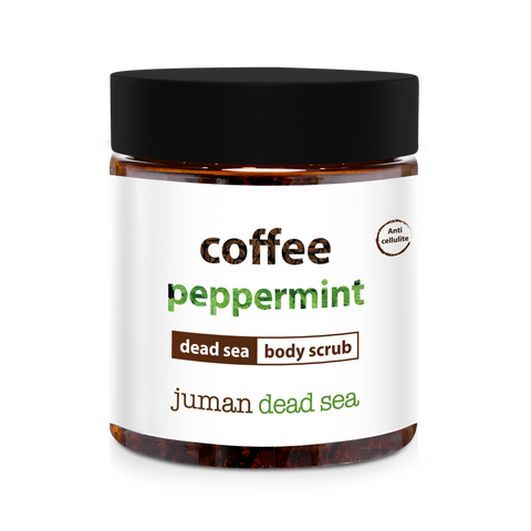 Juman Coffee Peppermint Dead Sea Salt Body Scrub 300g