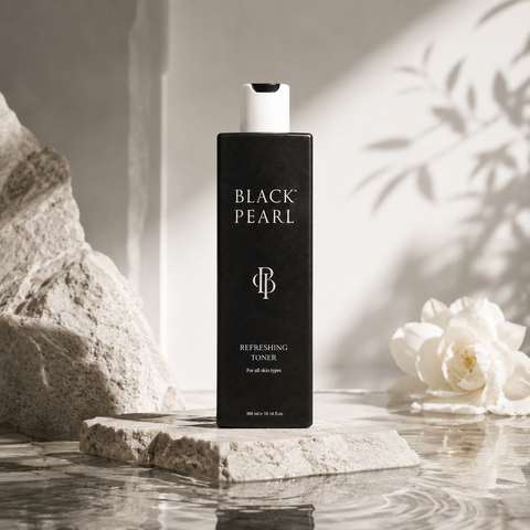 Black Pearl Refreshing Toner alcohol-free Dead Sea mineral toner for hydrated balanced skin