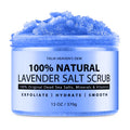 Soothing and calming Natural Dead Sea Salt and Lavender body scrub, enriched with dead sea minerals and vitamins
